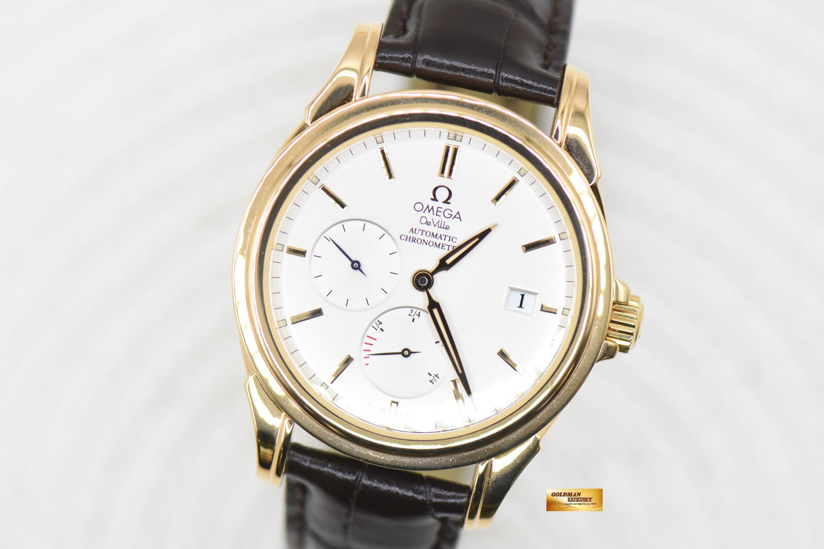[SOLD] OMEGA DE VILLE POWER RESERVE 39mm YELLOW GOLD AUTOMATIC 4632.30.31 (MINT)