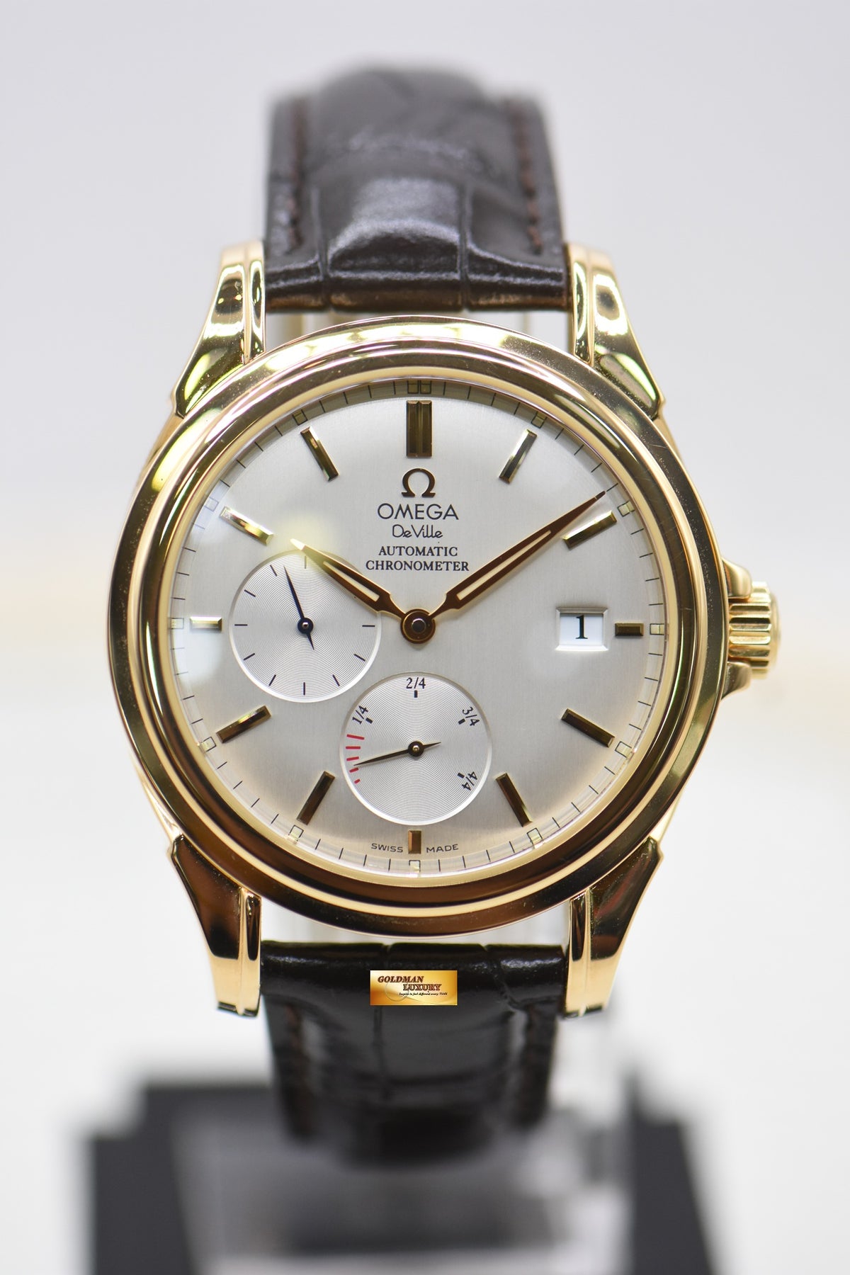 [SOLD] OMEGA DE VILLE POWER RESERVE 39mm YELLOW GOLD AUTOMATIC 4632.30.31 (MINT)