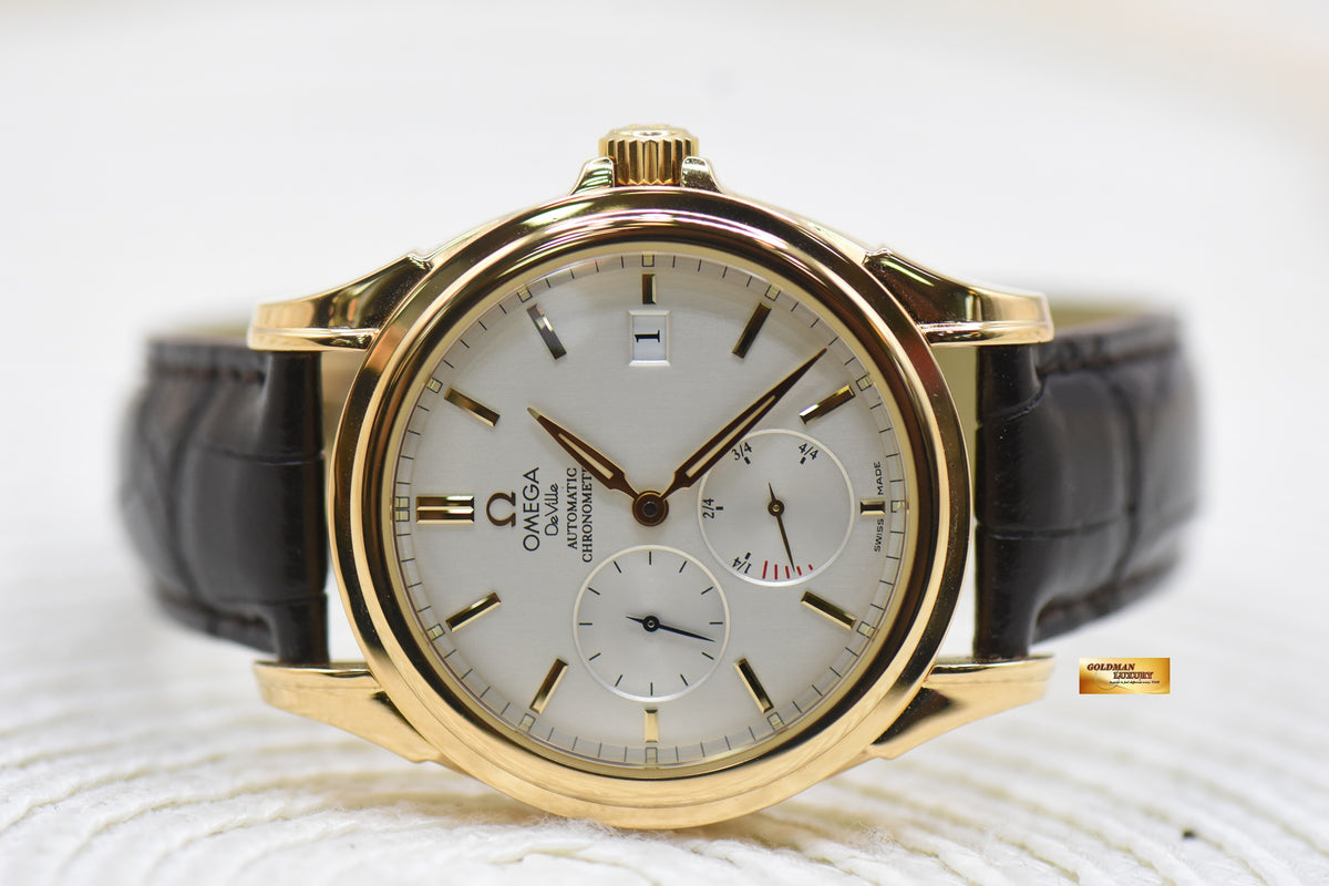 [SOLD] OMEGA DE VILLE POWER RESERVE 39mm YELLOW GOLD AUTOMATIC 4632.30.31 (MINT)