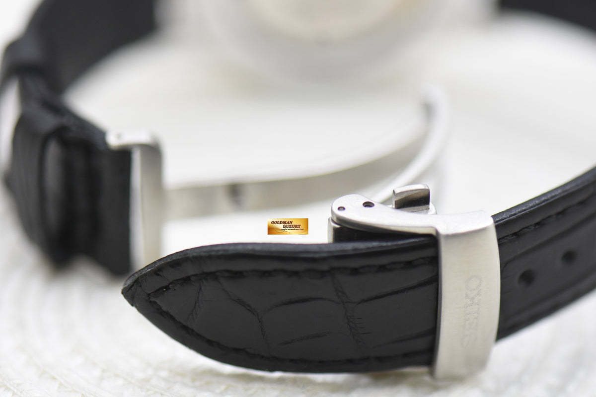 SEIKO PRESAGE URUSHI BYAKUDAN-NURI 40.5mm STEEL IN LEATHER STRAP AUTOMATIC SPB085J1 (MINT)