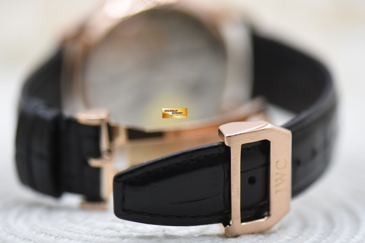 IWC PORTUGUESE 7 DAYS POWER RESERVE 43mm ROSE GOLD AUTOMATIC SILVER IW5001-13 (MINT)