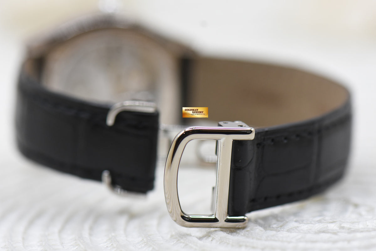 CARTIER TORTUE LADIES ORIGINAL DIAMOND WHITE GOLD MANUAL WA507231 (MINT)