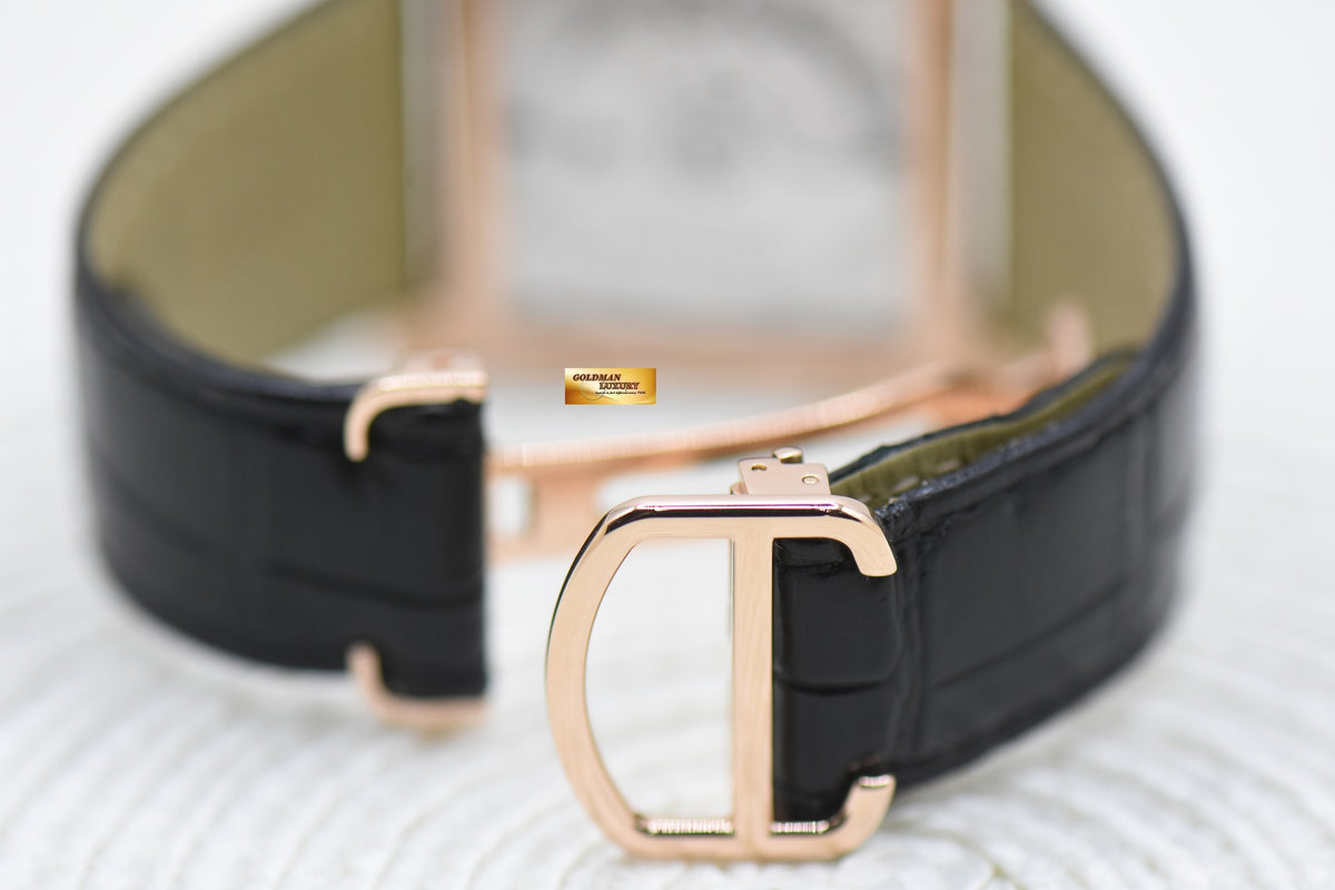 CARTIER TANK MC LARGE MEN’S ROSE GOLD IN LEATHER STRAP AUTOMATIC W5330002 (MINT)
