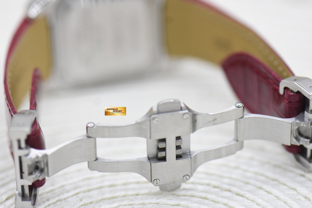 CARTIER SANTOS 100 MIDSIZE STEEL IN LEATHER STRAP AUTOMATIC 2878 (LNIB)