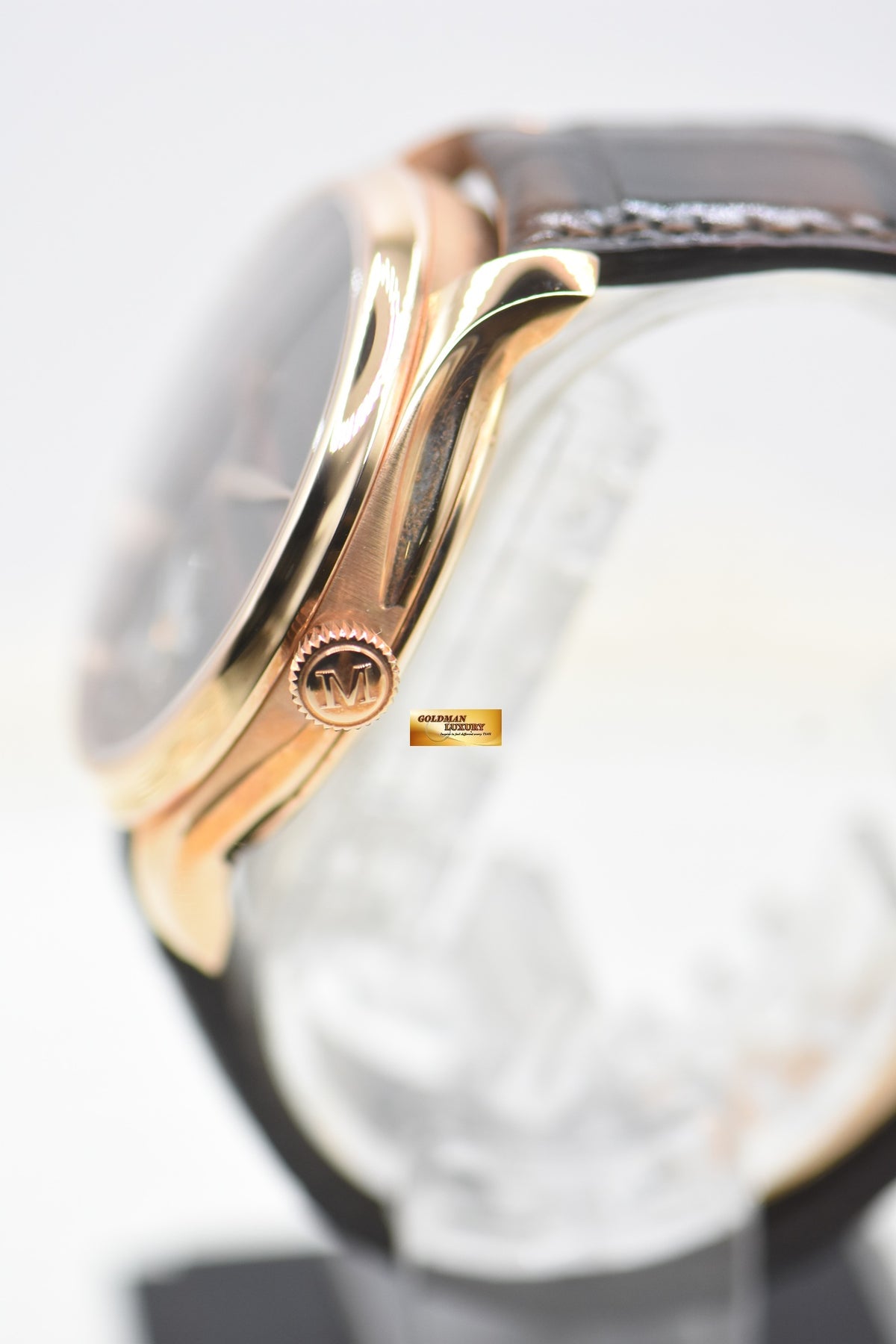 H MOSER & CIE ENDEAVOUR TOURBILLION 40mm ROSE GOLD IN LEATHER STRAP OX’s EYE DIAL 1804-0222 (NEW-UNWORN)