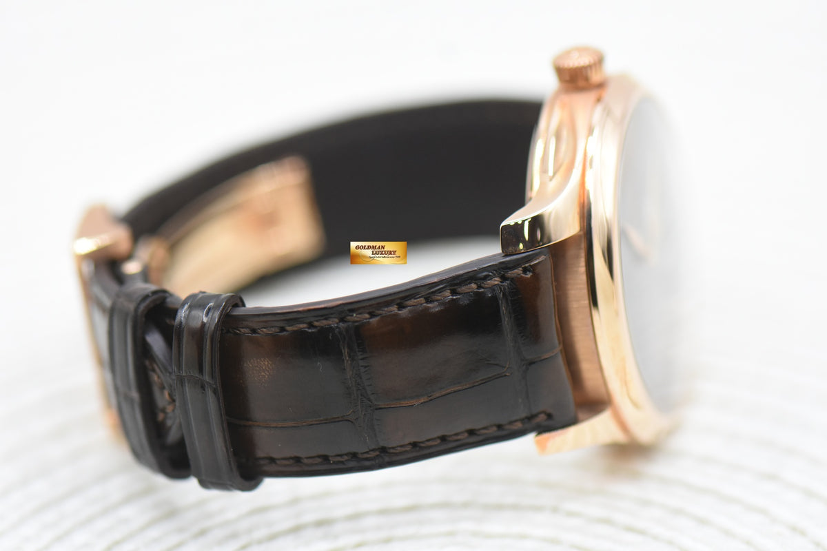 H MOSER & CIE ENDEAVOUR TOURBILLION 40mm ROSE GOLD IN LEATHER STRAP OX’s EYE DIAL 1804-0222 (NEW-UNWORN)