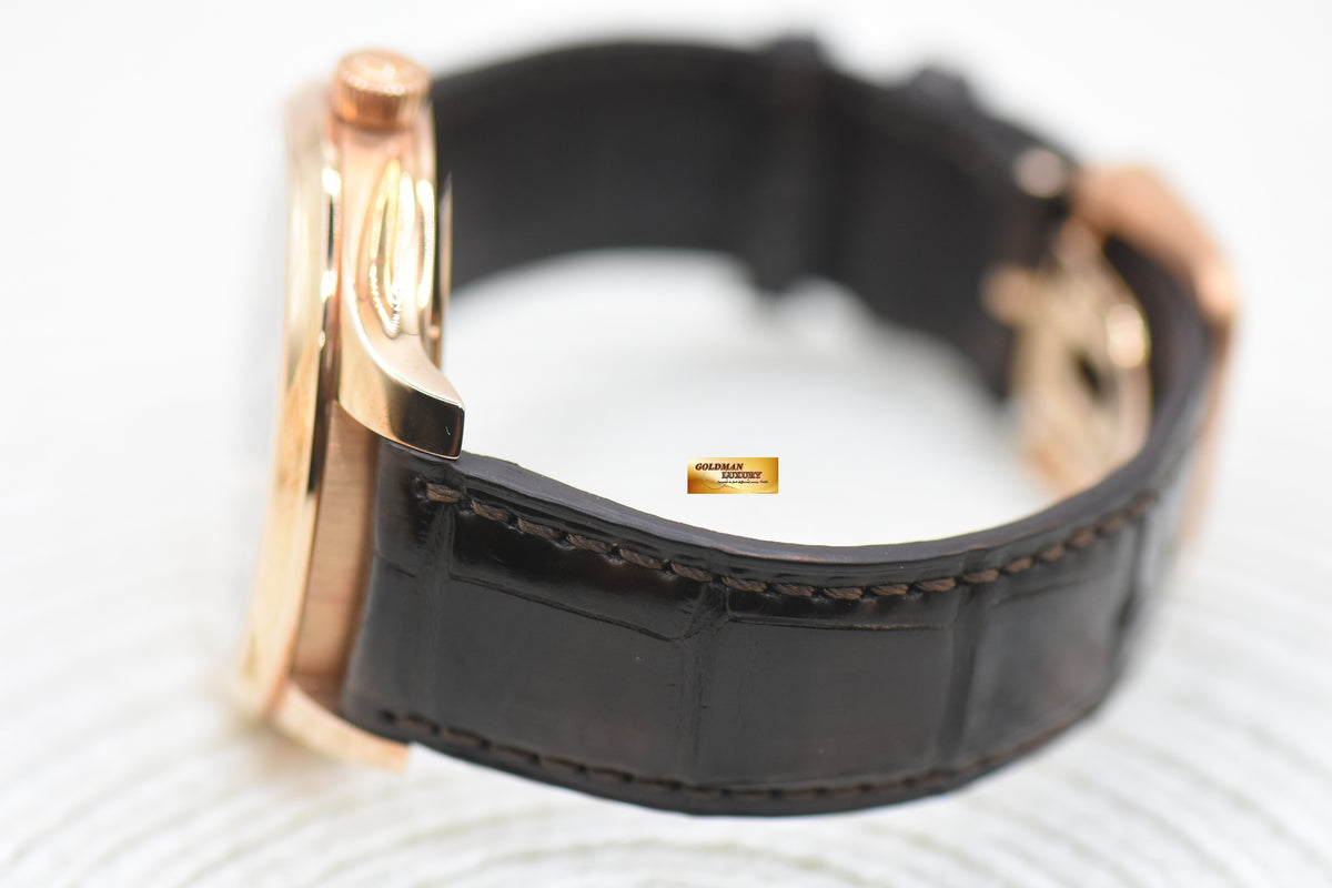 H MOSER & CIE ENDEAVOUR TOURBILLION 40mm ROSE GOLD IN LEATHER STRAP OX’s EYE DIAL 1804-0222 (NEW-UNWORN)