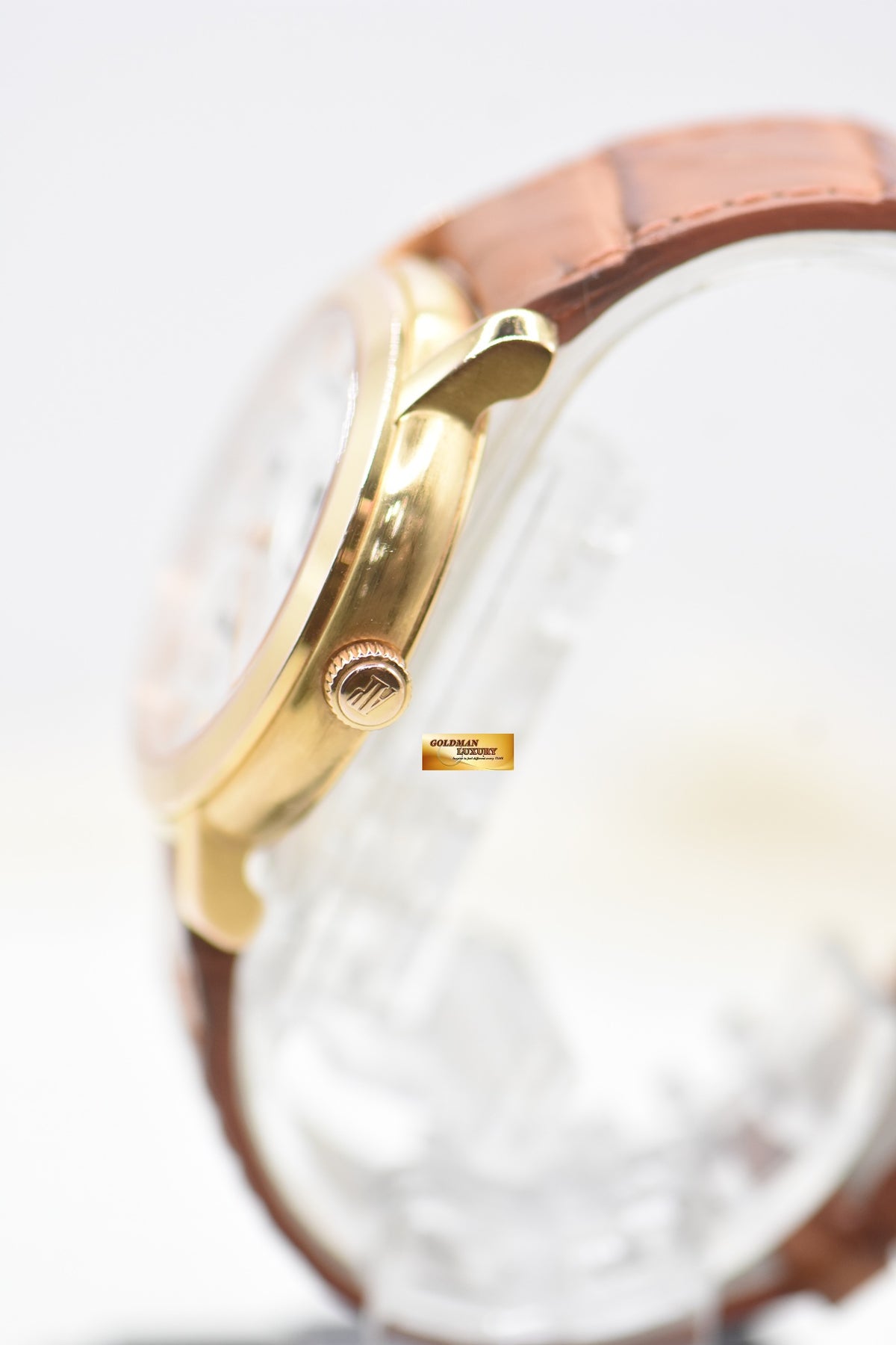 AP JULES AUDEMARS POWER RESERVE 36mm ROSE GOLD IN LEATHER STRAP MANUAL 25955OR (MINT)