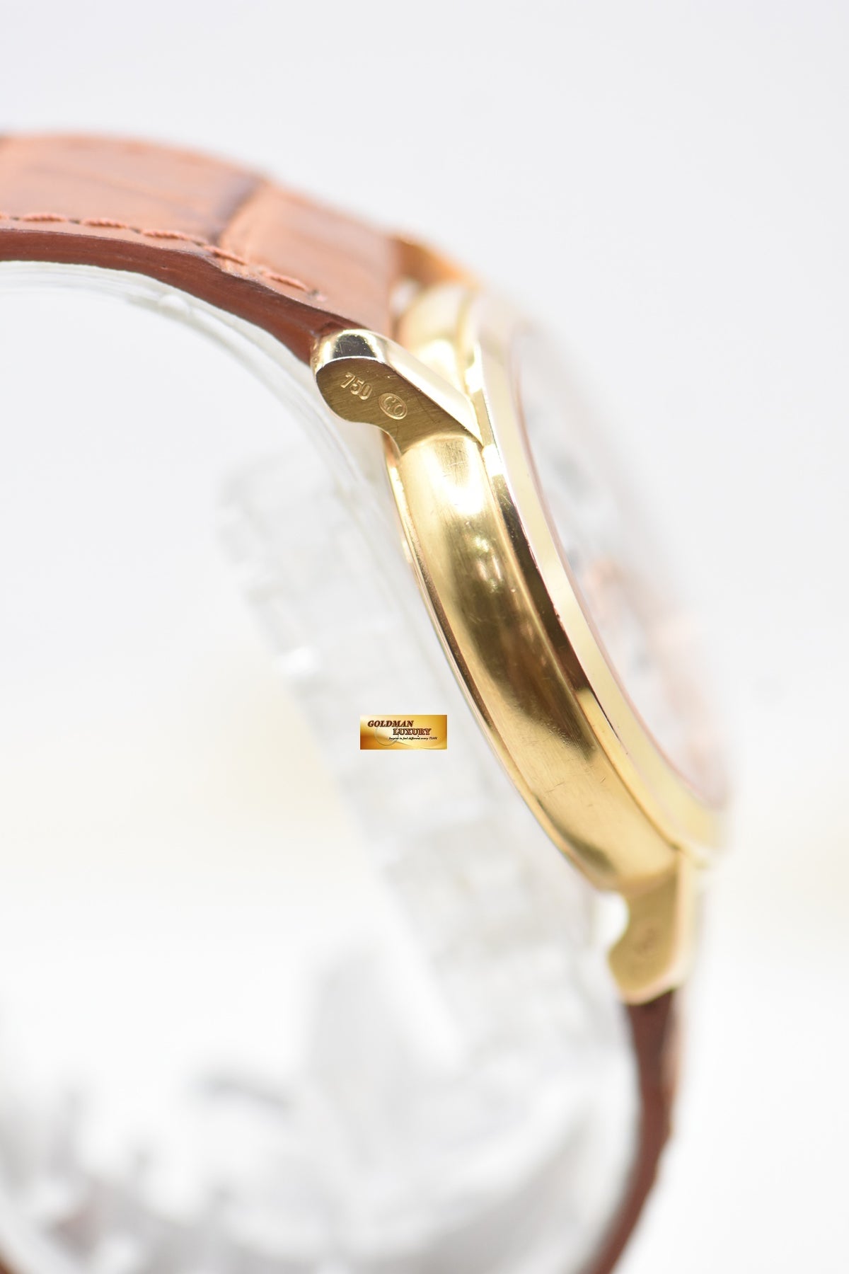 AP JULES AUDEMARS POWER RESERVE 36mm ROSE GOLD IN LEATHER STRAP MANUAL 25955OR (MINT)