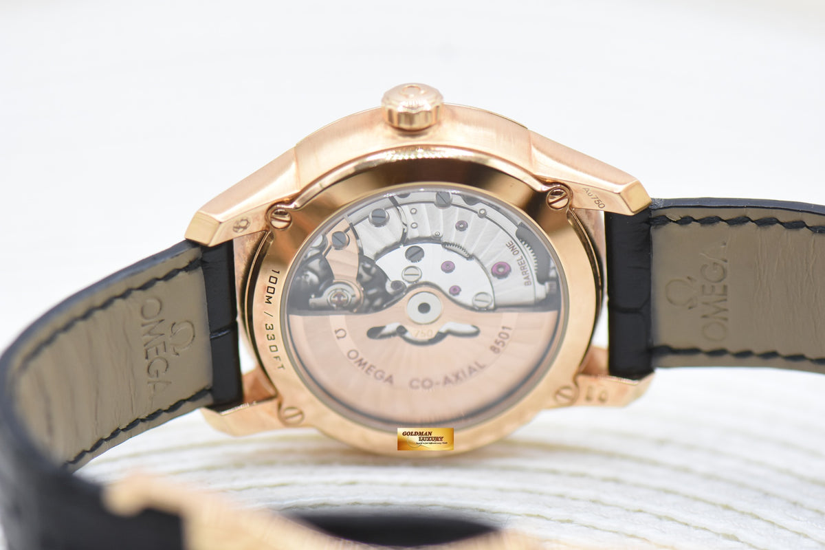 OMEGA DE VILLE CO-AXIAL 41mm RED GOLD IN LEATHER STRAP 431.53.41.21.02.001 (MINT)