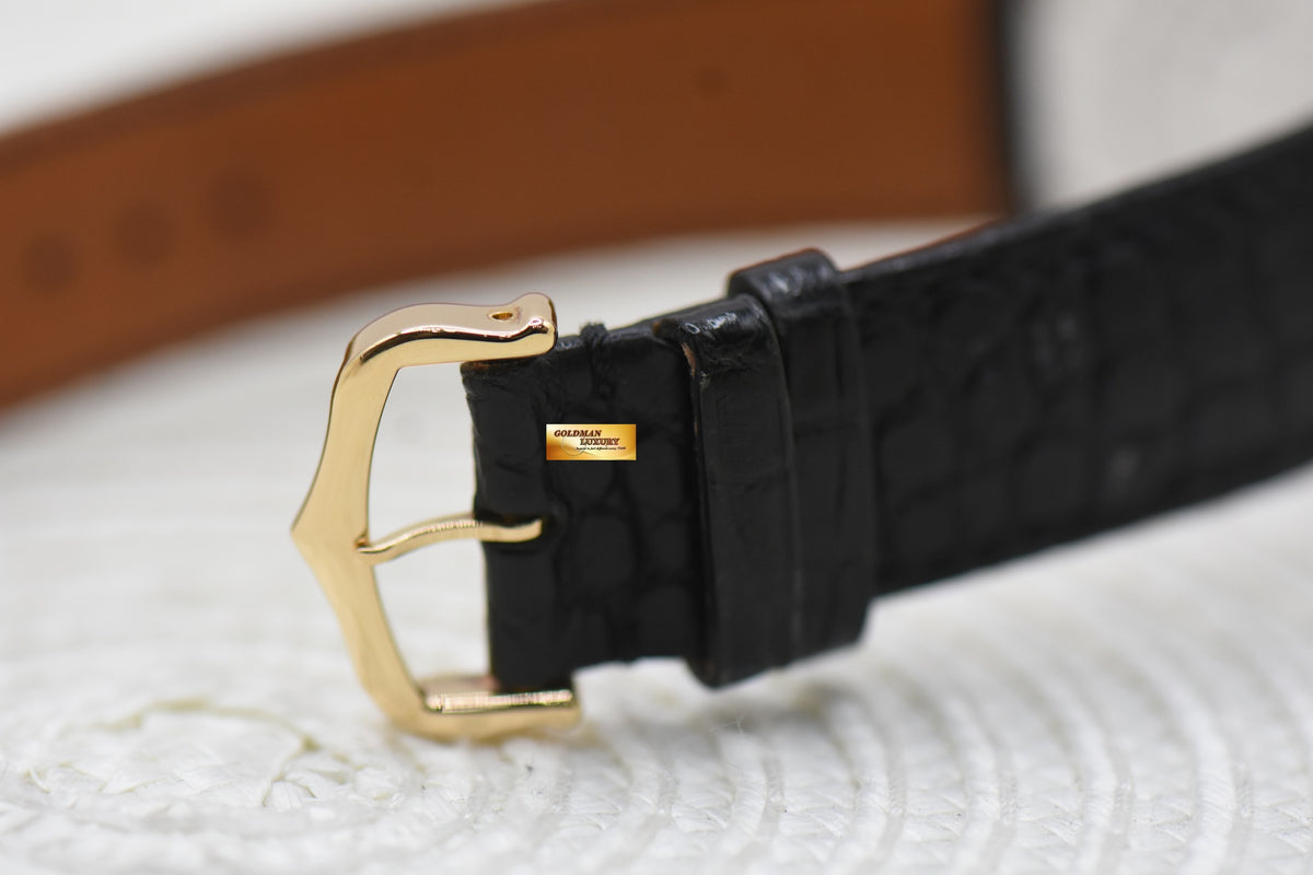 CARTIER RONDE SOLO 36mm YELLOW GOLD IN LEATHER STRAP QUARTZ W6700455 (MINT)