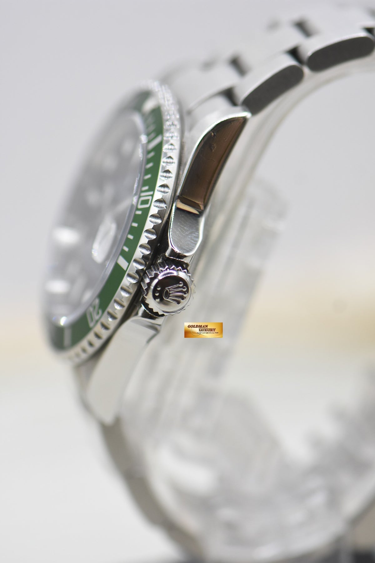 [SOLD] ROLEX OYSTER SUBMARINER FLAT 4 KERMIT 40mm BLACK 16610LV (LNIB) (COLLECTOR’S PIECE)