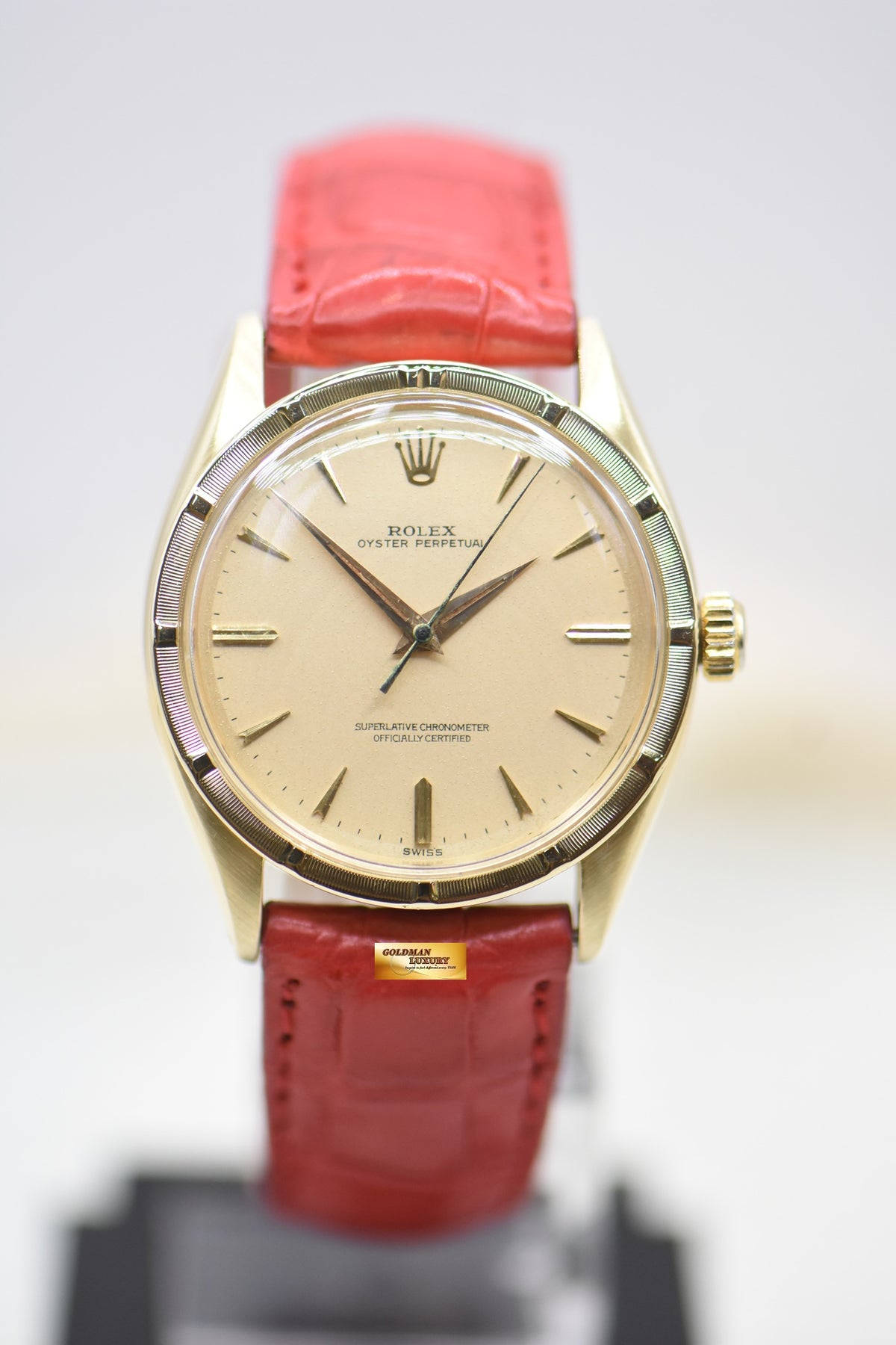 ROLEX OYSTER PERPETUAL 34mm 18K GOLD 6569  (VINTAGE)