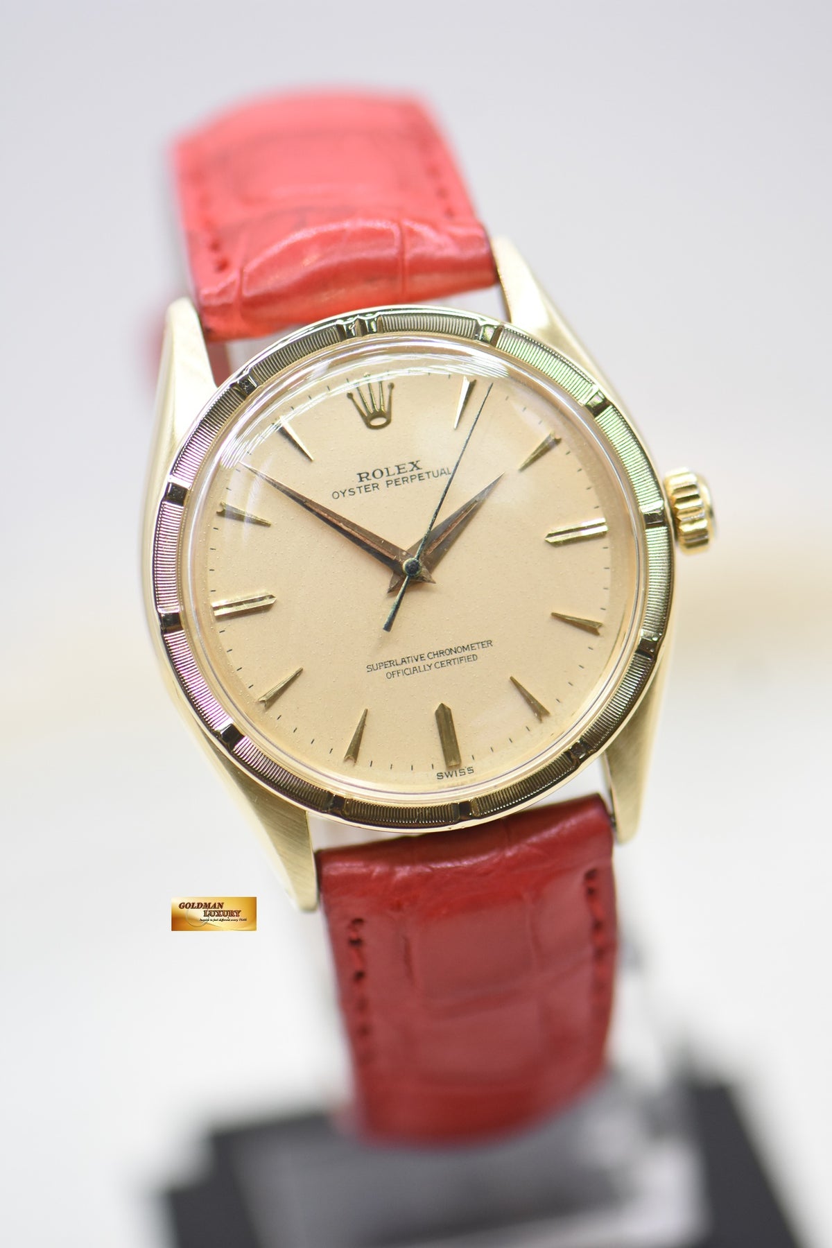 ROLEX OYSTER PERPETUAL 34mm 18K GOLD 6569  (VINTAGE)