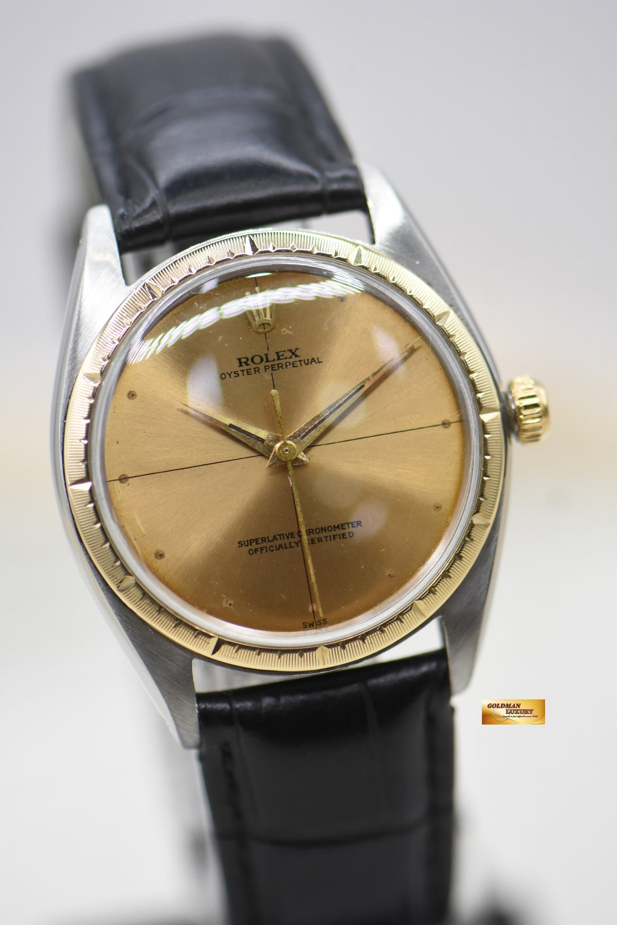 [SOLD] ROLEX ZEPHYR OYSTER PERPETUAL 34mm HALF GOLD 1008 (VINTAGE)