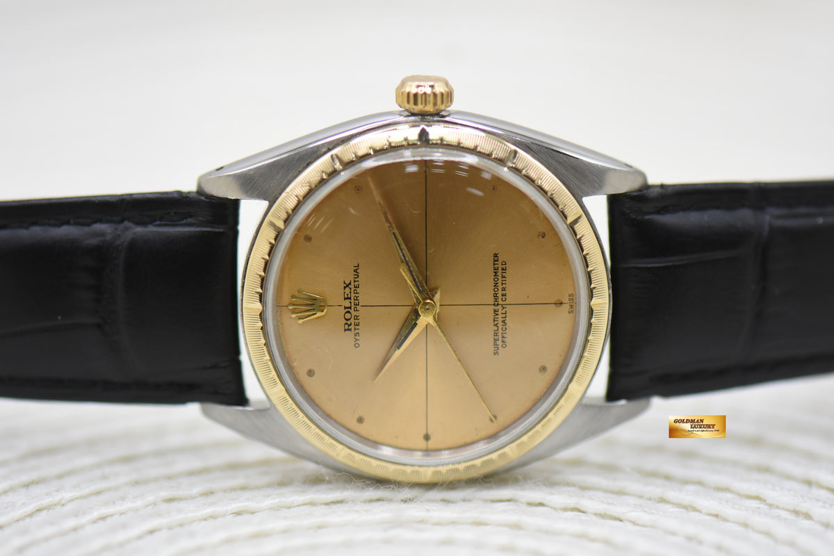 [SOLD] ROLEX ZEPHYR OYSTER PERPETUAL 34mm HALF GOLD 1008 (VINTAGE)