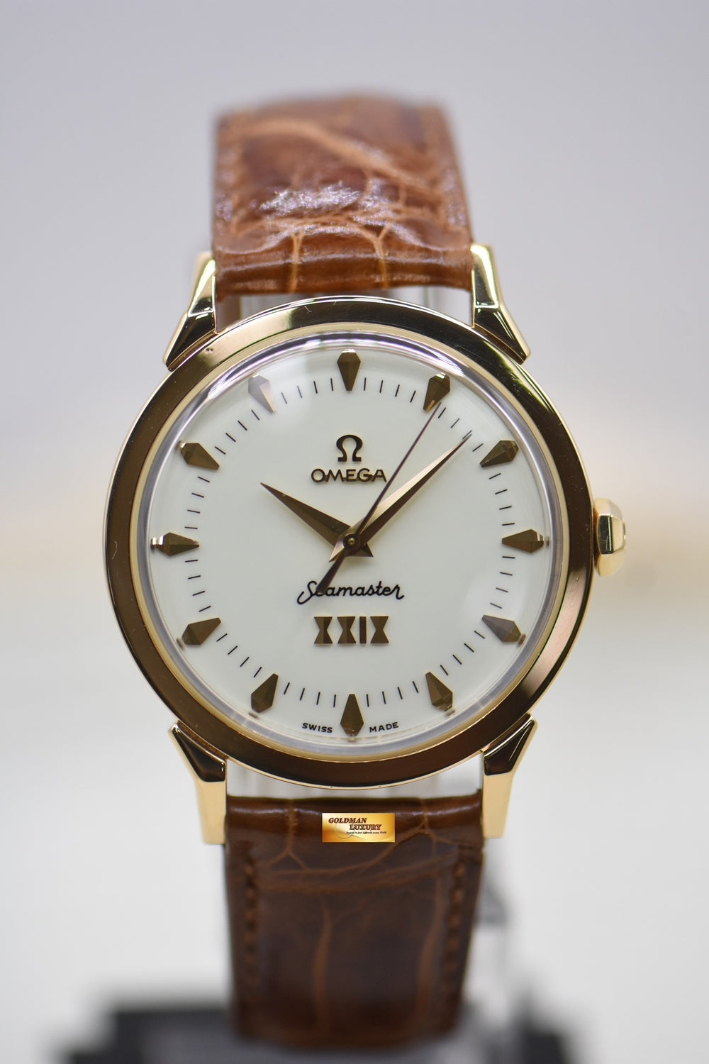 OMEGA SEAMASTER BEIJING 2008 OLYMPIC XXIX EDITION YELLOW GOLD IN LEATHER STRAP 516.53.37.20.09.012 (MINT)