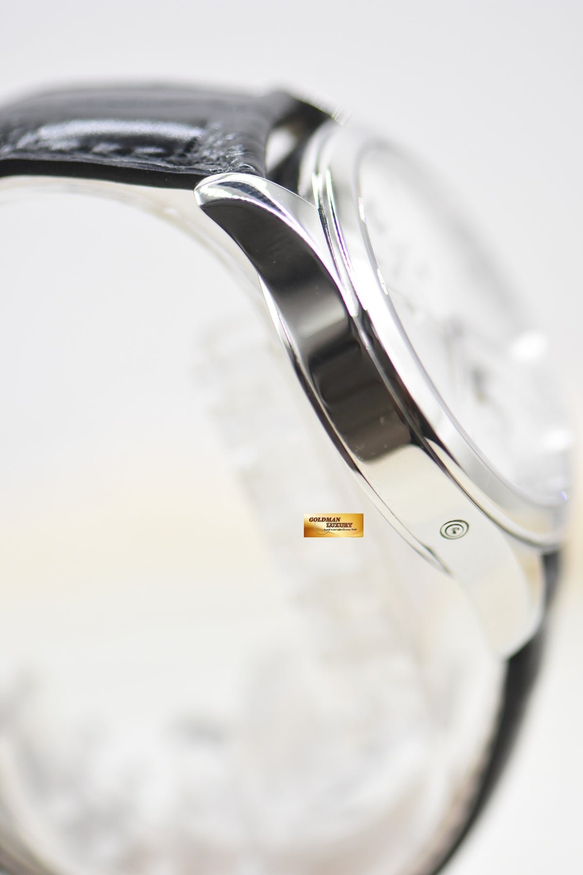 JLC MASTER CONTROL CALENDAR MOONPHASE 40mm STEEL IN LEATHER STRAP AUTOMATIC Q1558420 (MINT)