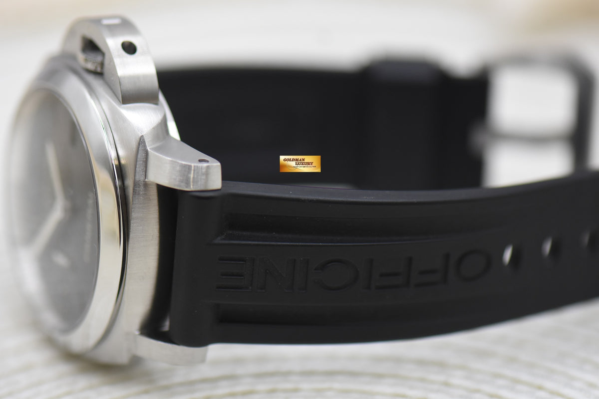 PANERAI LUMINOR MARINA 1950 CASE 44mm STEEL IN LEATHER P.9000 AUTOMATIC PAM 312 (MINT)