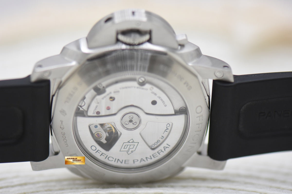 PANERAI LUMINOR MARINA 1950 CASE 44mm STEEL IN LEATHER P.9000 AUTOMATIC PAM 312 (MINT)