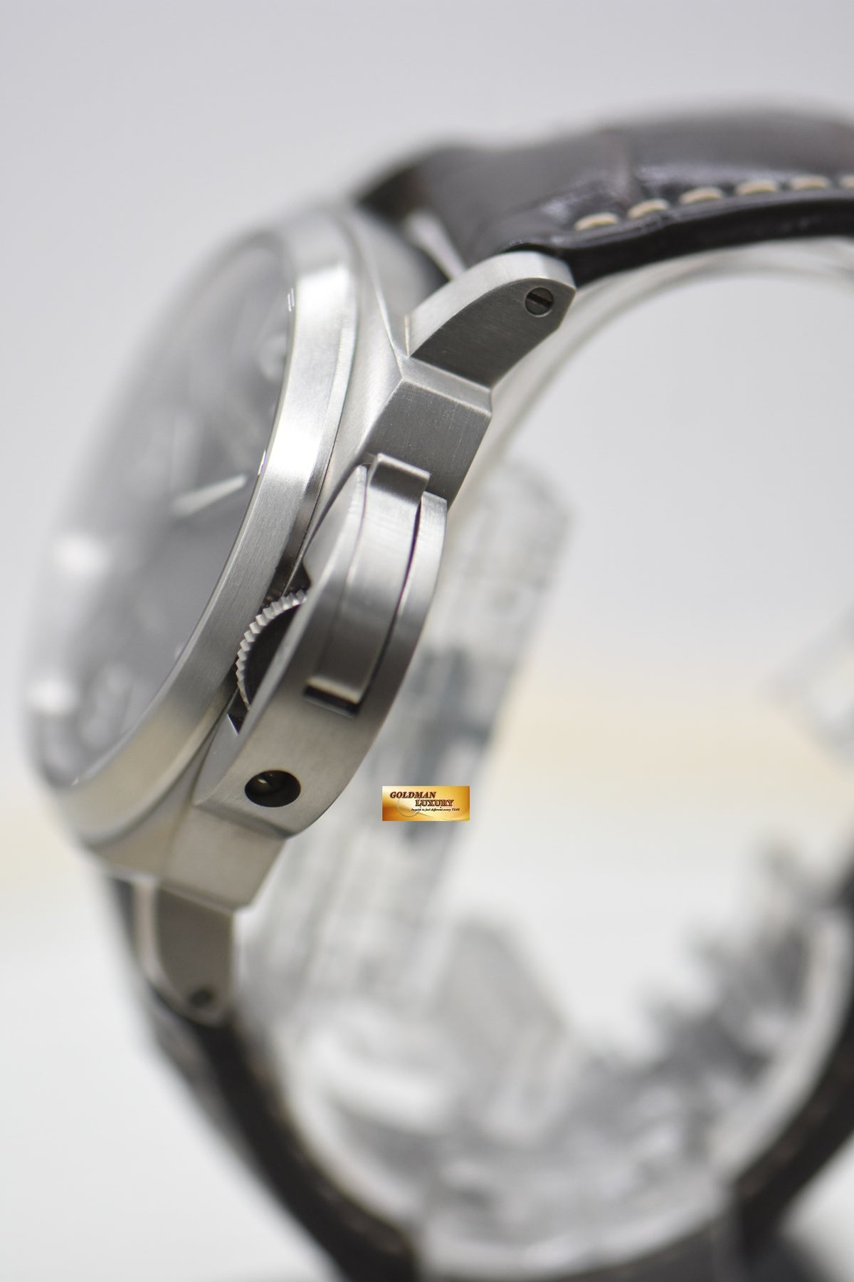 PANERAI LUMINOR TOBACCO BROWN 44mm TITANIUM LEATHER STRAP MANUAL PAM 562 (MINT)