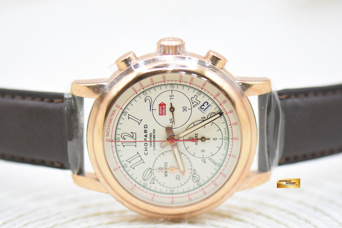 CHOPARD MILLE MIGLIA 1000 CHRONOGRAPH ROSE GOLD RACE EDITION 161274 (NOS)