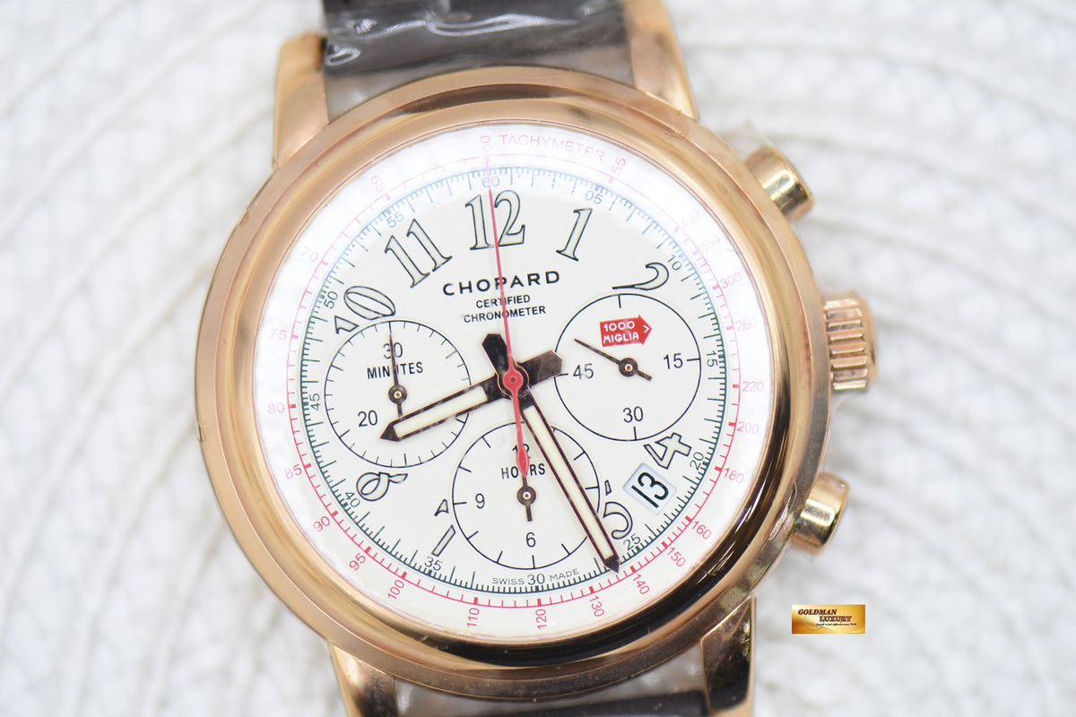 CHOPARD MILLE MIGLIA 1000 CHRONOGRAPH ROSE GOLD RACE EDITION 161274 (NOS)