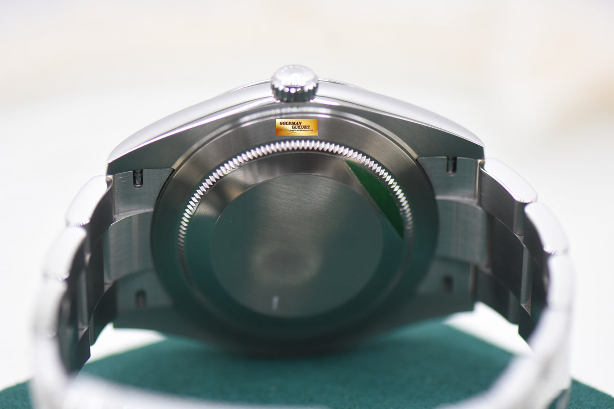 ROLEX OYSTER DATEJUST 41mm STEEL IN OYSTER BRACELET WIMBLEDON DIAL 126300 (MINT)