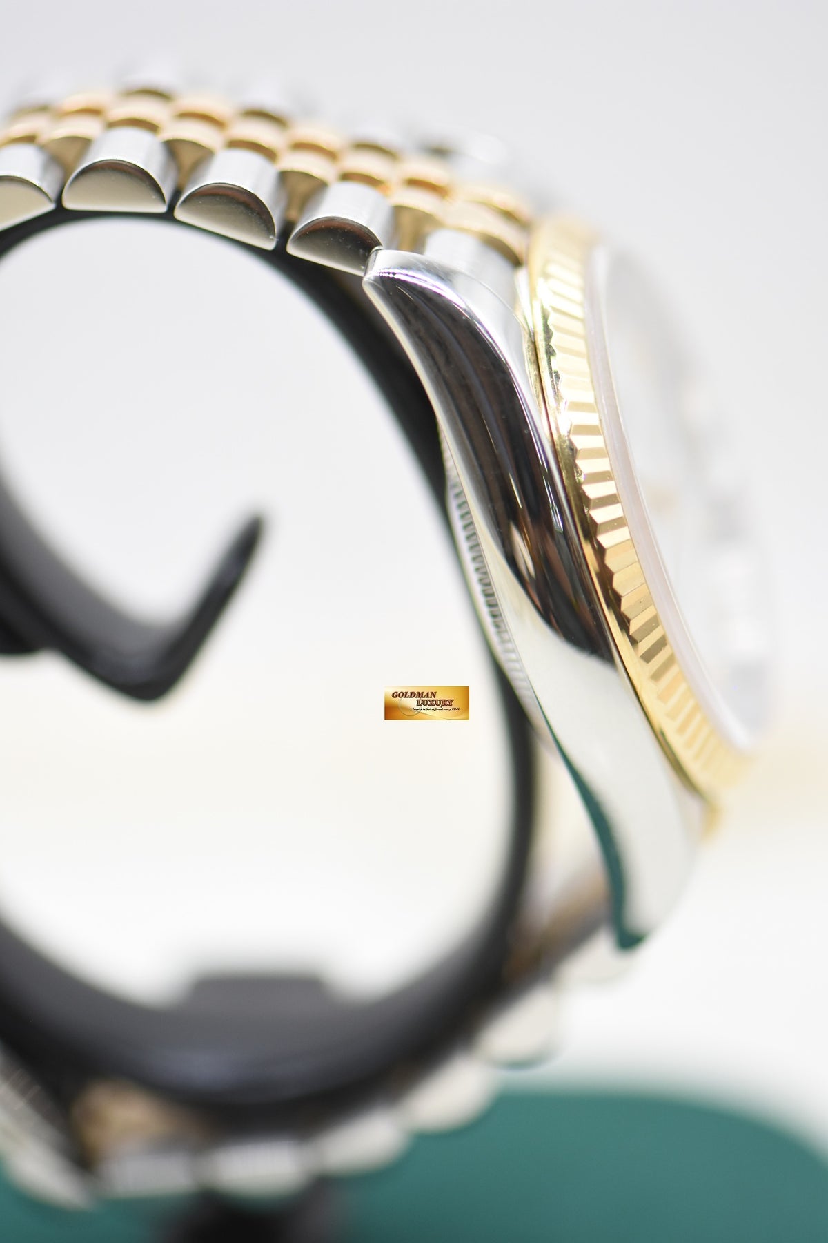 ROLEX OYSTER DATEJUST 36mm HALF-GOLD JUBILEE BRACELET DIAMOND WHITE DIAL 116233 (MINT)