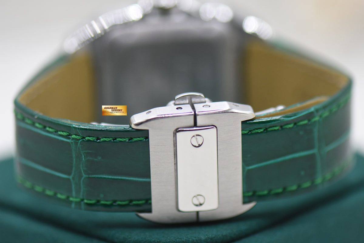 CARTIER SANTOS 100 MIDSIZE STEEL IN LEATHER STRAP AUTOMATIC 2878 (LNIB)