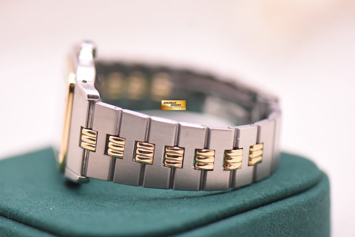 CARTIER SANTOS GALBEE LM HALF-GOLD RIB BRACELET AUTOMATIC 81036232 (MINT)