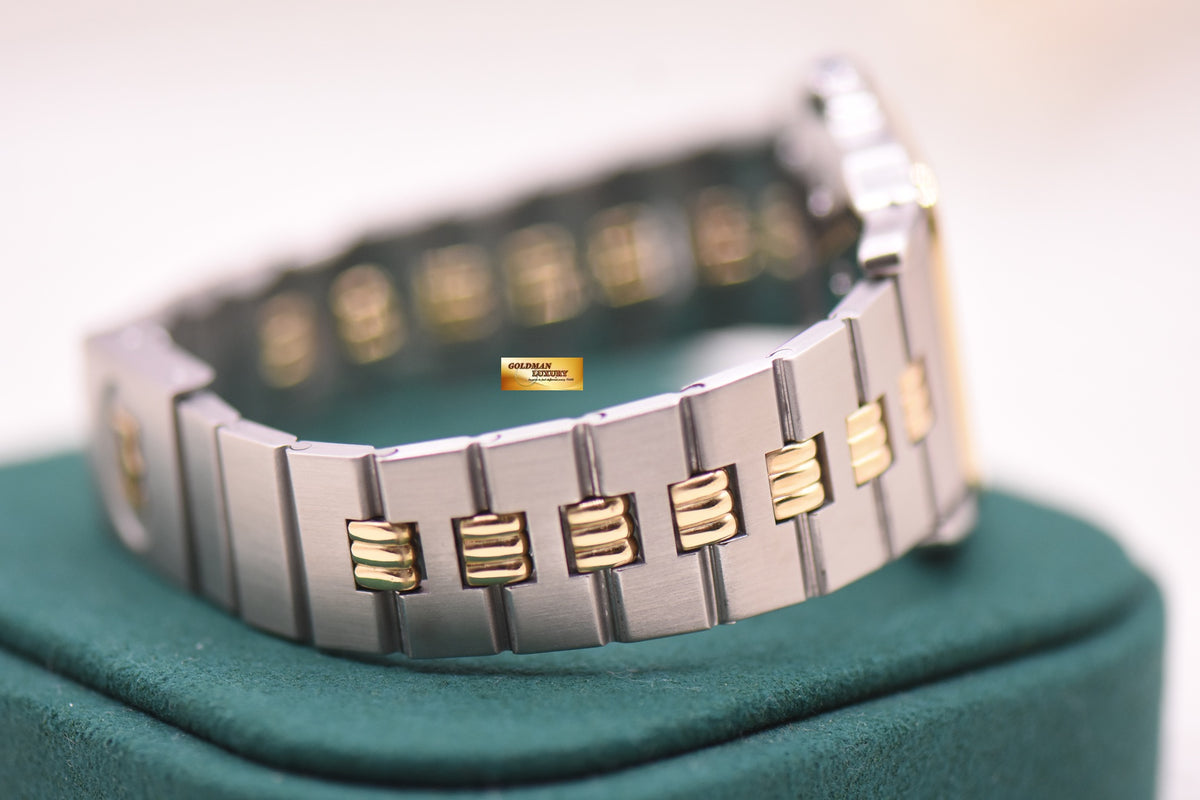 CARTIER SANTOS GALBEE LM HALF-GOLD RIB BRACELET AUTOMATIC 81036232 (MINT)