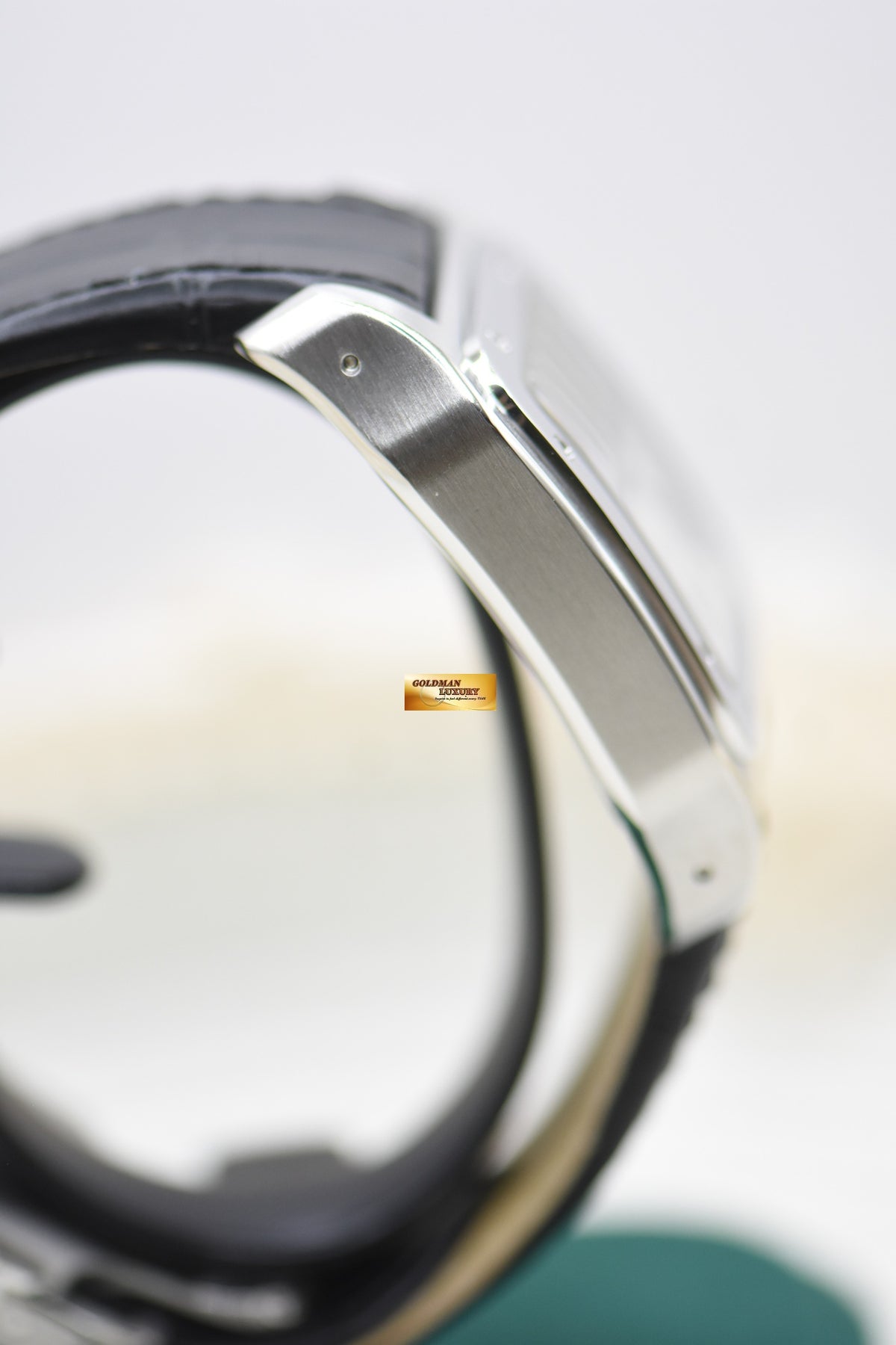 CARTIER SANTOS 100XL STEEL IN LEATHER BLACK STRAP AUTOMATIC W20073X8 (LNIB)