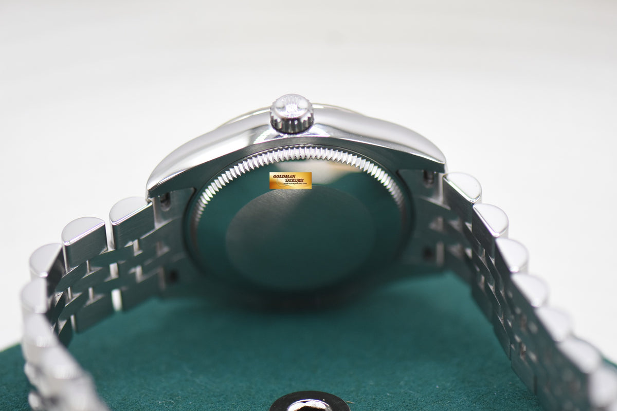 ROLEX OYSTER DATEJUST 31mm STEEL IN JUBILEE BRACELET DIAMOND BLUE DIAL AUTOMATIC 178274 (MINT)