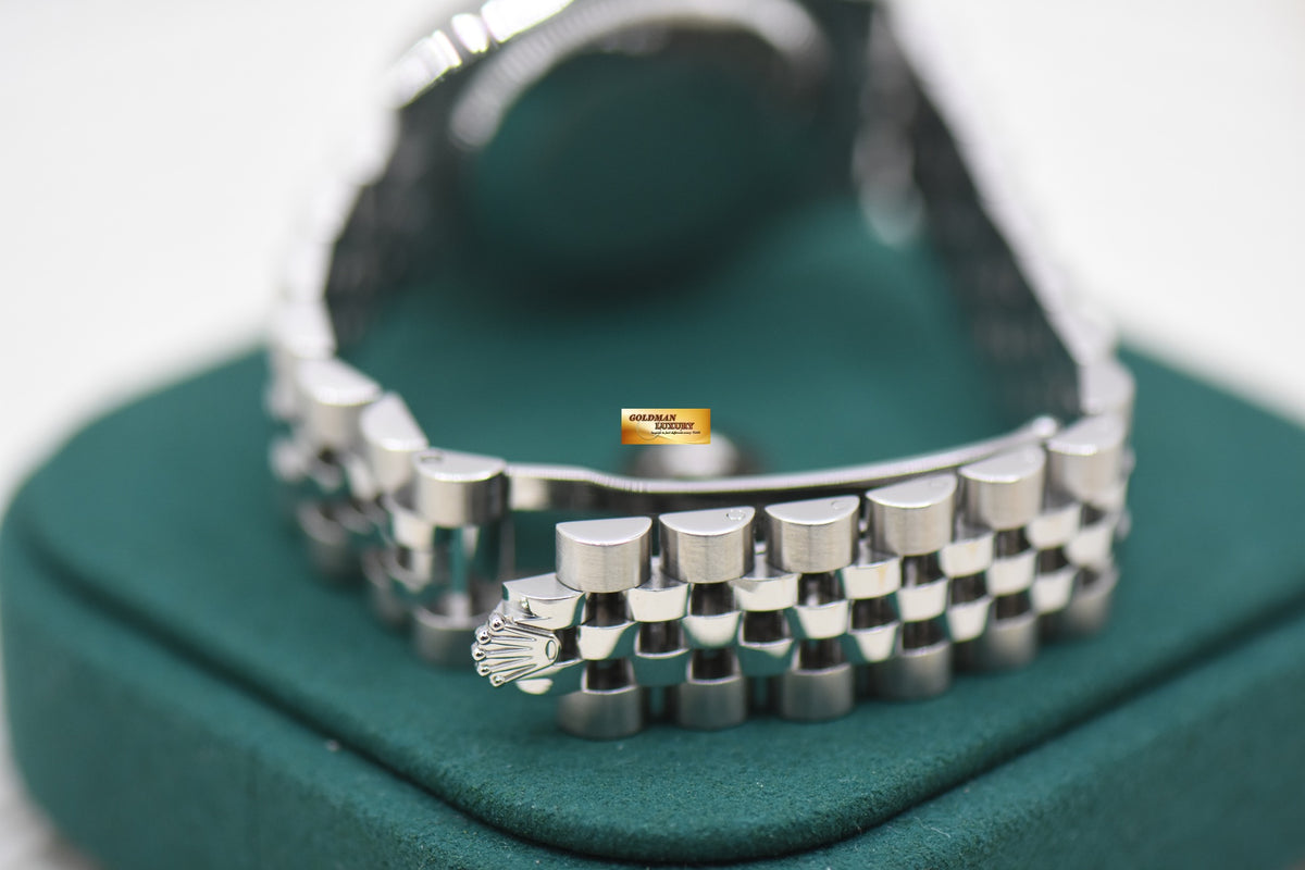 ROLEX OYSTER DATEJUST 31mm STEEL IN JUBILEE BRACELET DIAMOND BLUE DIAL AUTOMATIC 178274 (MINT)