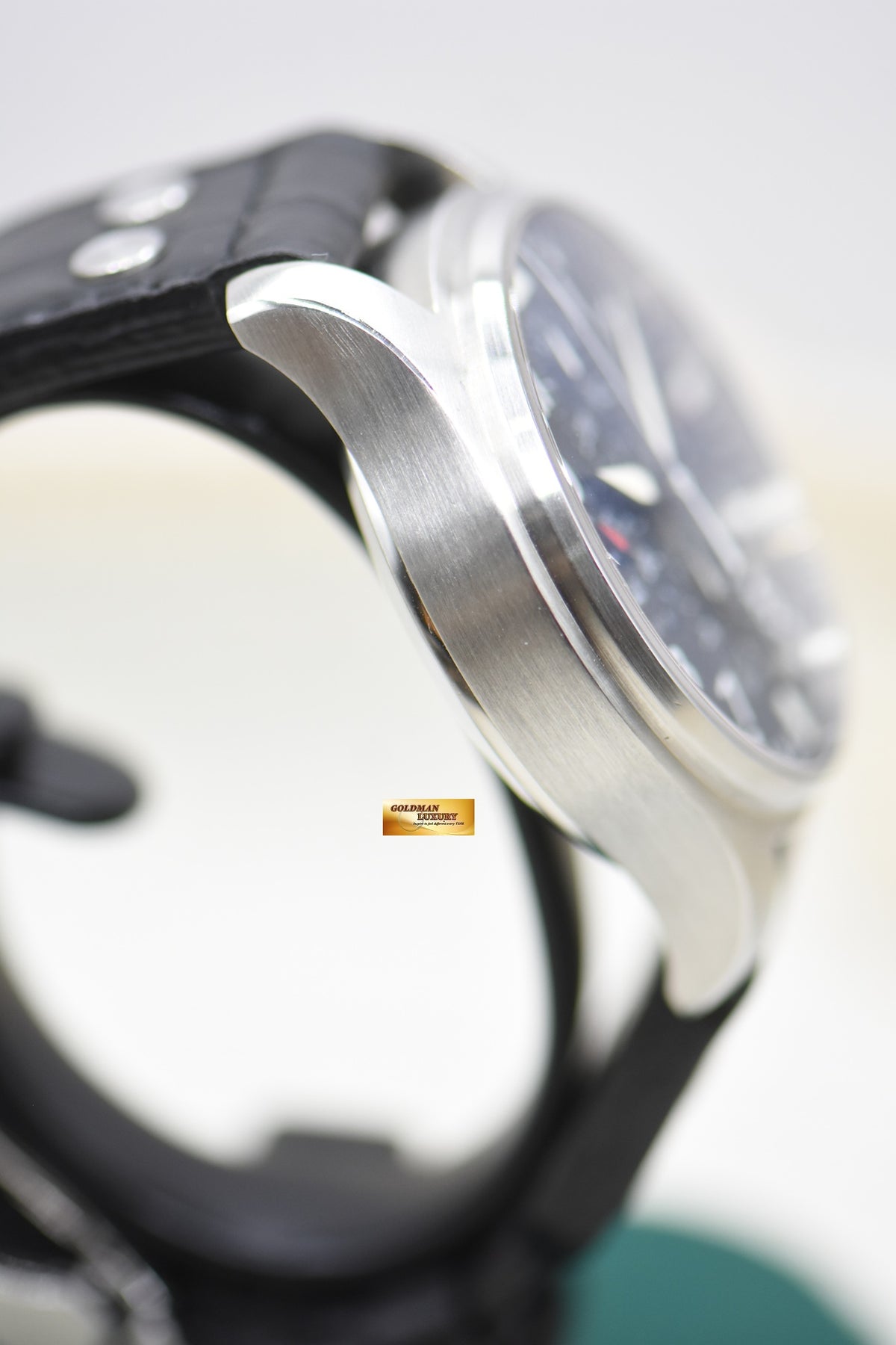 IWC PILOT CHRONOGRAPH 43mm STEEL BLACK IN LEATHER STRAP AUTOMATIC IW3777-01 (MINT)