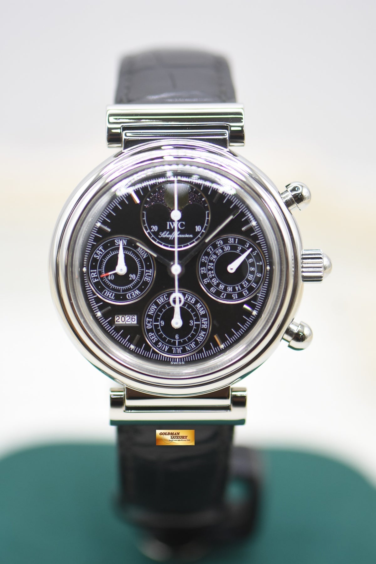 [SOLD] IWC DA VINCI PERPETUAL CALENDAR CHRONOGRAPH 39mm STEEL BLACK DIAL AUTOMATIC IW3750-28 (MINT)