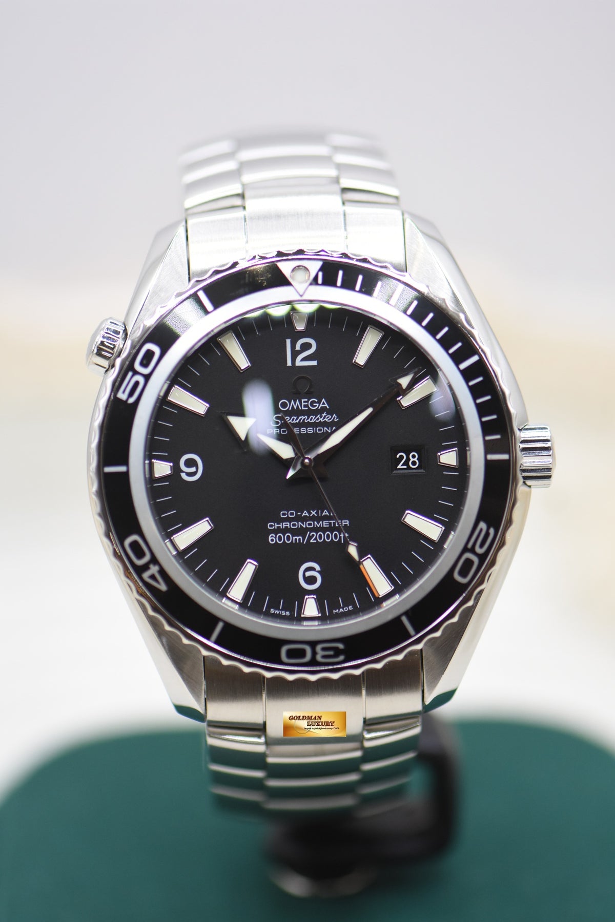 OMEGA SEAMASTER PLANET OCEAN 45.5mm STEEL IN  BRACELET BLACK DIAL AUTOMATIC 2200.5000 (MINT)