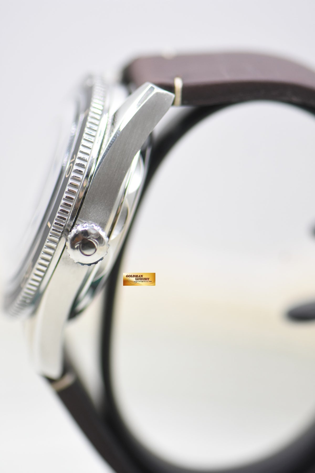 OMEGA SEAMASTER 300 41mm STEEL IN BROWN STRAP VINTAGE-STYLE DIAL AUTOMATIC 234.32.41.21.01.001 (MINT)
