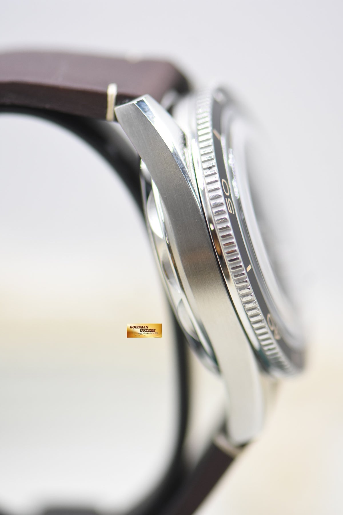 OMEGA SEAMASTER 300 41mm STEEL IN BROWN STRAP VINTAGE-STYLE DIAL AUTOMATIC 234.32.41.21.01.001 (MINT)