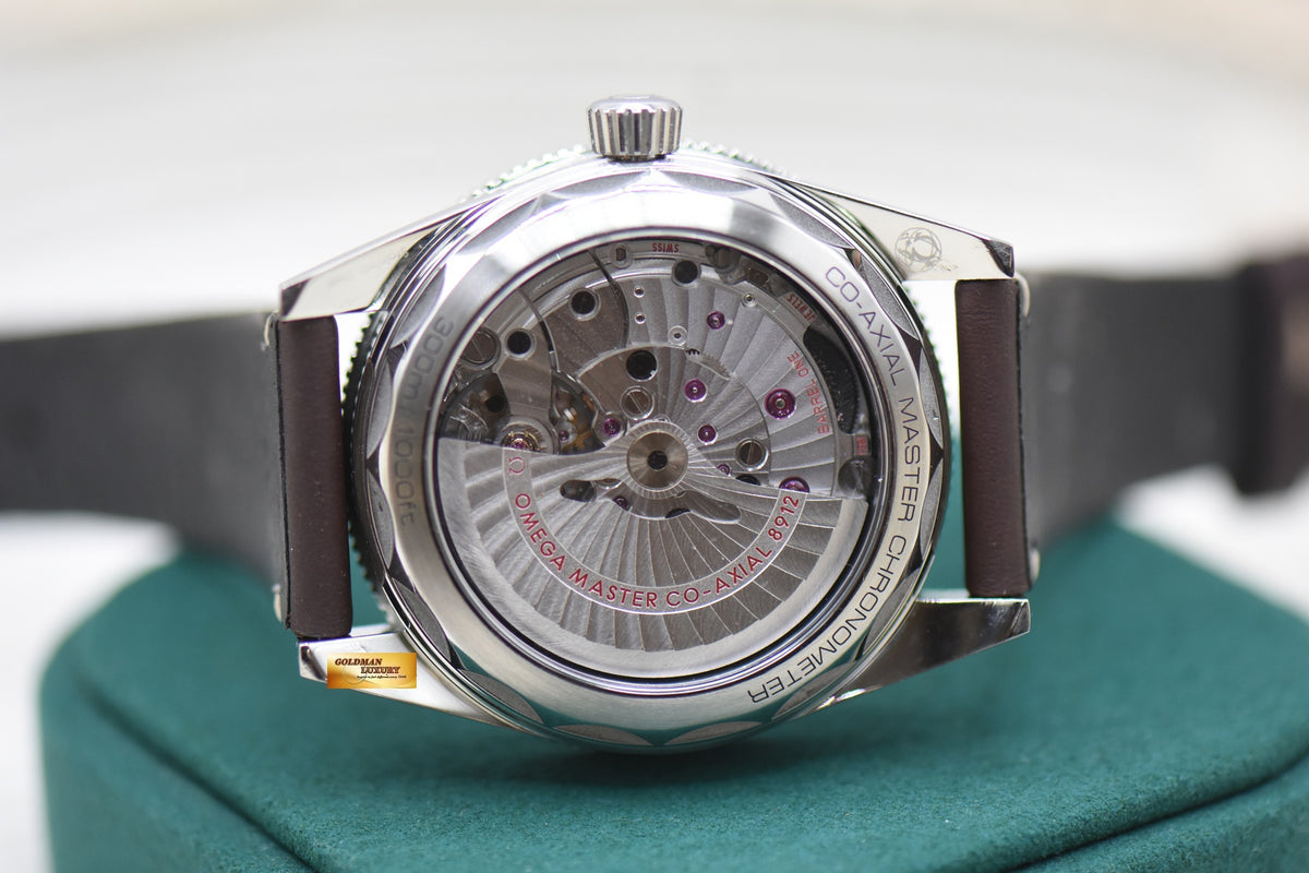 OMEGA SEAMASTER 300 41mm STEEL IN BROWN STRAP VINTAGE-STYLE DIAL AUTOMATIC 234.32.41.21.01.001 (MINT)