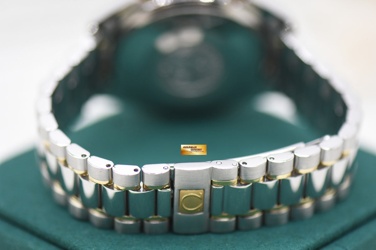 OMEGA SPEEDMASTER CHRONOGRAPH DAY-DATE-MONTH 39mm HALF-GOLD IN BRACELET WHITE DIAL 3321.3000 (MINT)