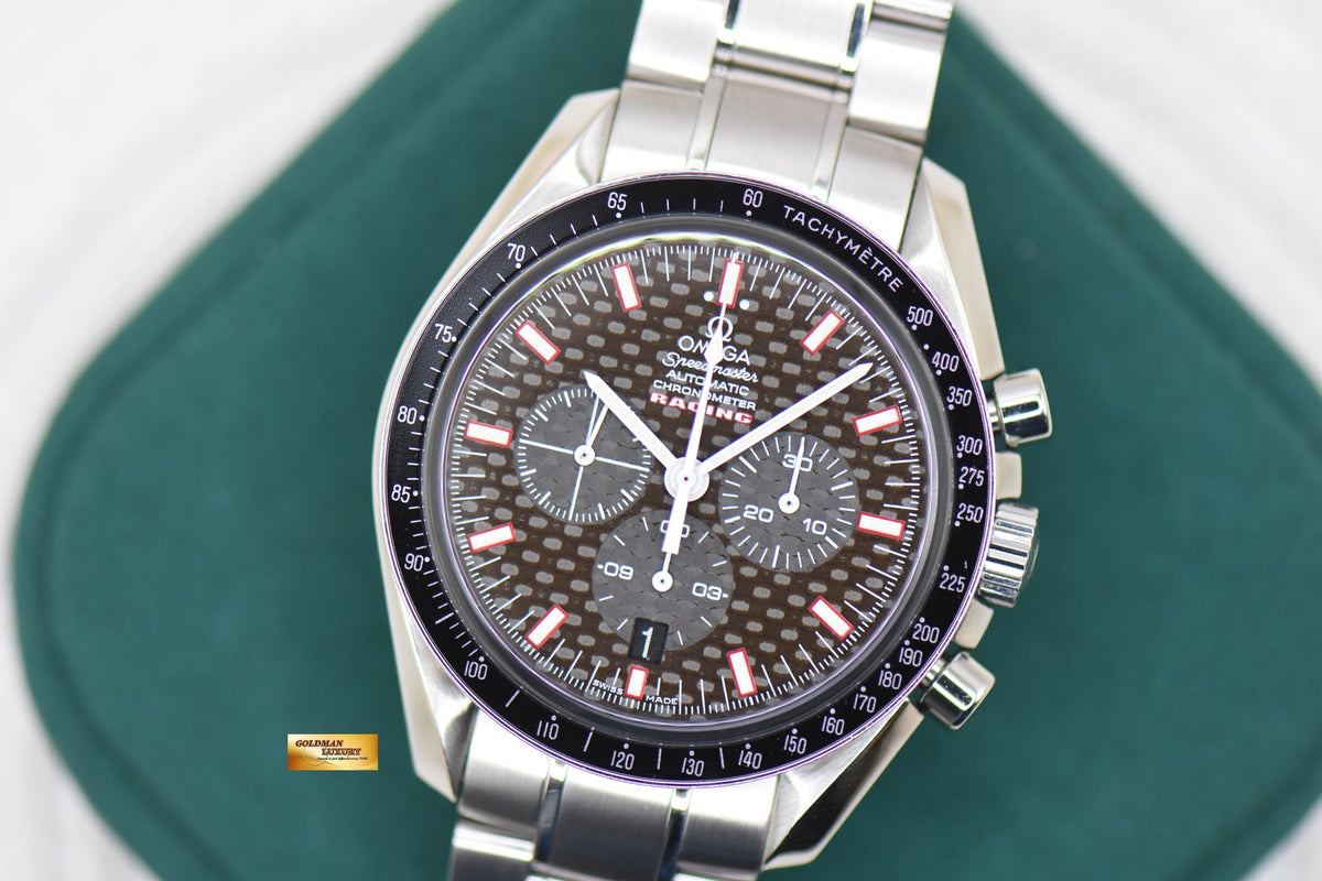 OMEGA SPEEDMASTER CHRONOGRAPH RACING 42mm STEEL IN BRACELET CARBON FIBRE DIAL 3552.5900 (MINT)