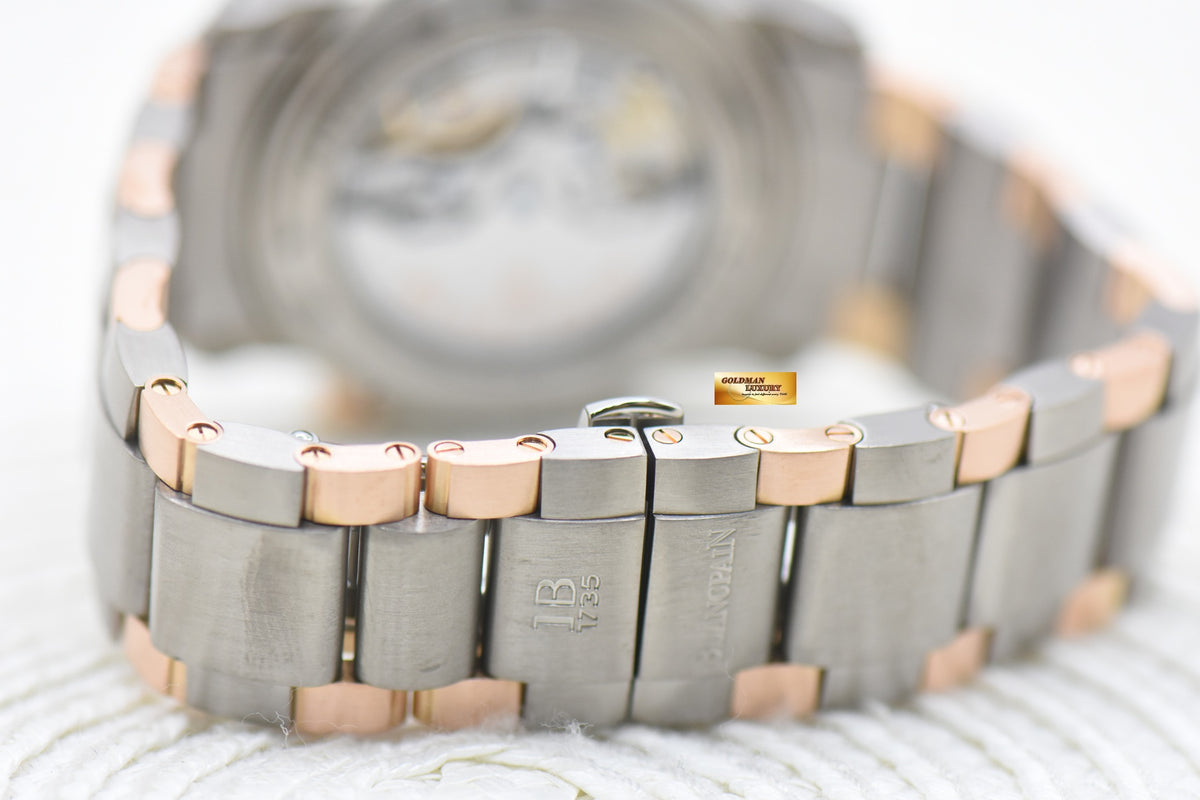 BLANCPAIN LEMAN REVEIL GMT ALARM 40mm TITANIUM/ROSE GOLD BRACELET 2041-12A30-63B (MINT)