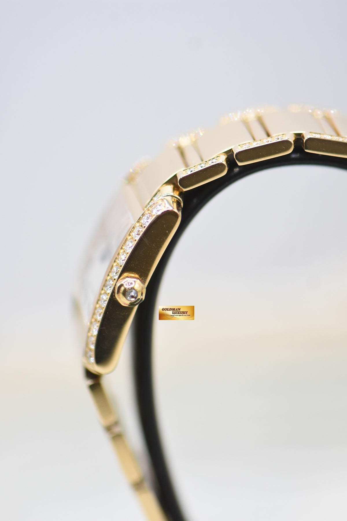 CARTIER TANK FRANCAISE LADIES DIAMONDS YELLOW GOLD BRACELET QUARTZ W500002N2 (MINT)