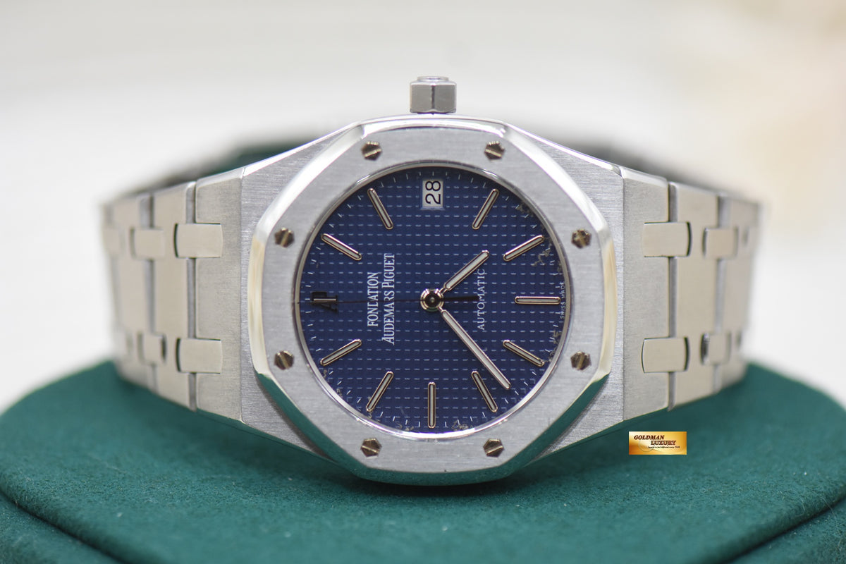 AUDEMARS PIGUET ROYAL OAK FONDATION “TIME FOR TREES” 36mm STEEL IN BRACELET 14990ST (NEO-VINTAGE MINT) (RARE)
