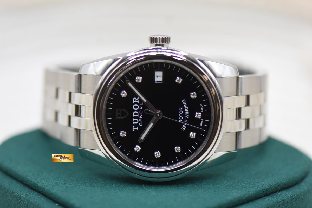TUDOR GLAMOUR DATE 36mm STEEL BRACELET DIAMOND DIAl 55000 (LNIB)
