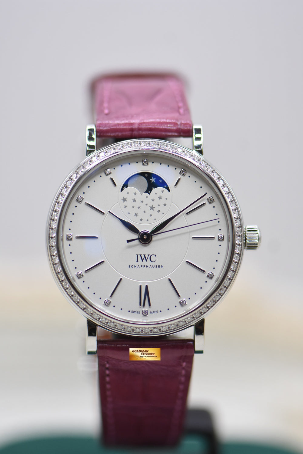 IWC PORTOFINO MOONPHASE 37 LADIES STEEL AUTOMATIC IW459008 (MINT)