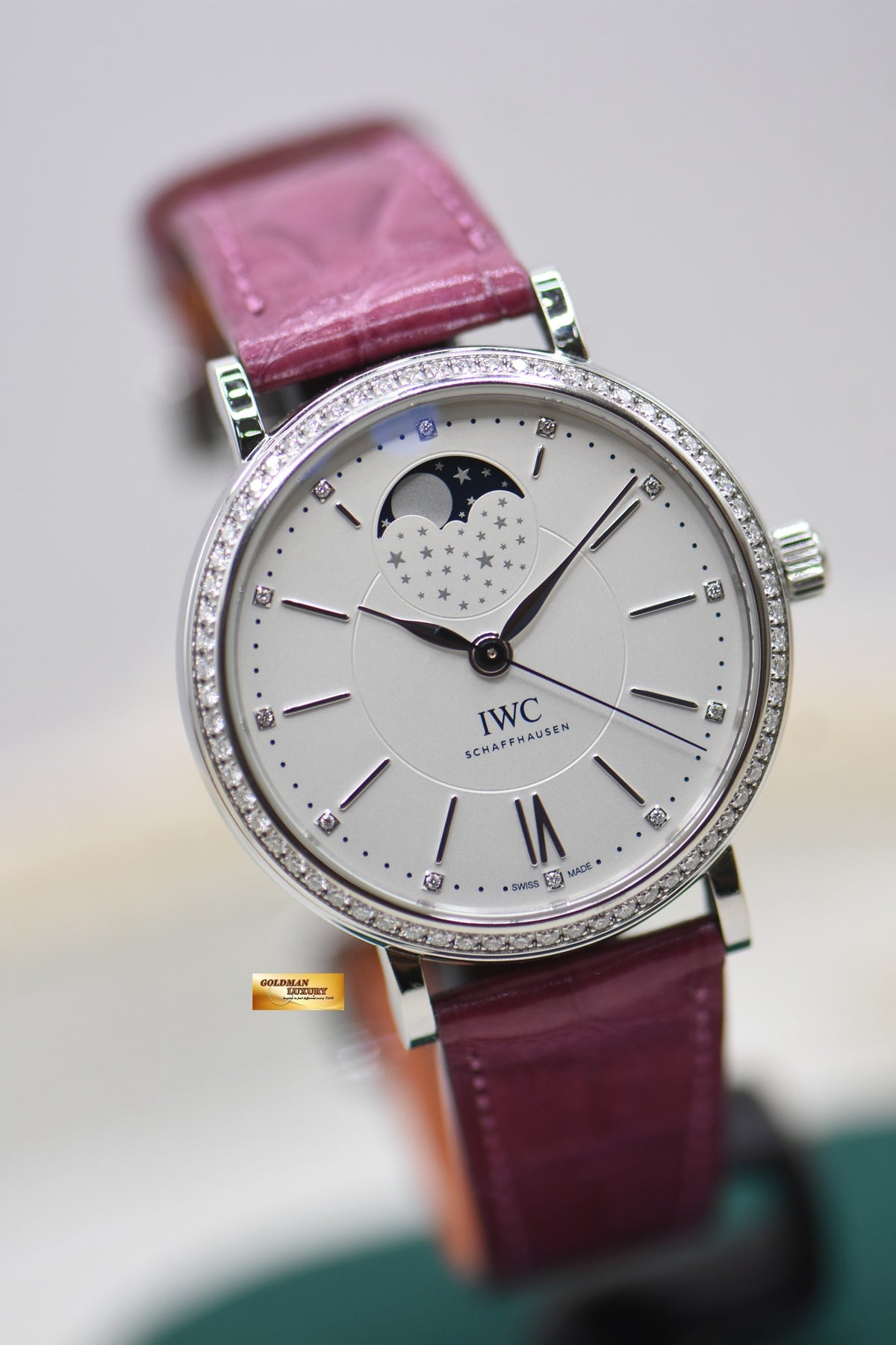 IWC PORTOFINO MOONPHASE 37 LADIES STEEL AUTOMATIC IW459008 (MINT)