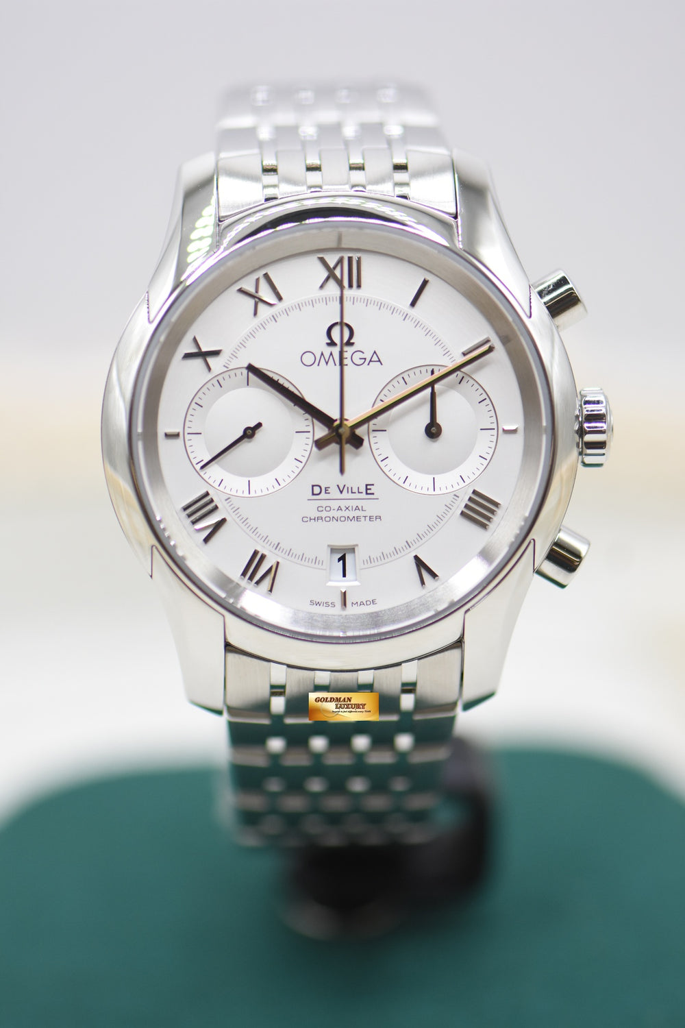 OMEGA DE VILLE HOUR VISION CHRONOGRAPH 42mm STEEL BRACELET AUTOMATIC 431.10.42.51.02.001 (NOS)